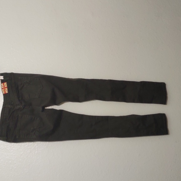 SLIGHTLY USED MACHINE POUR NEUF MODE DARK GREEN JEANS LOW RISE SIZE 28 - Picture 9 of 15